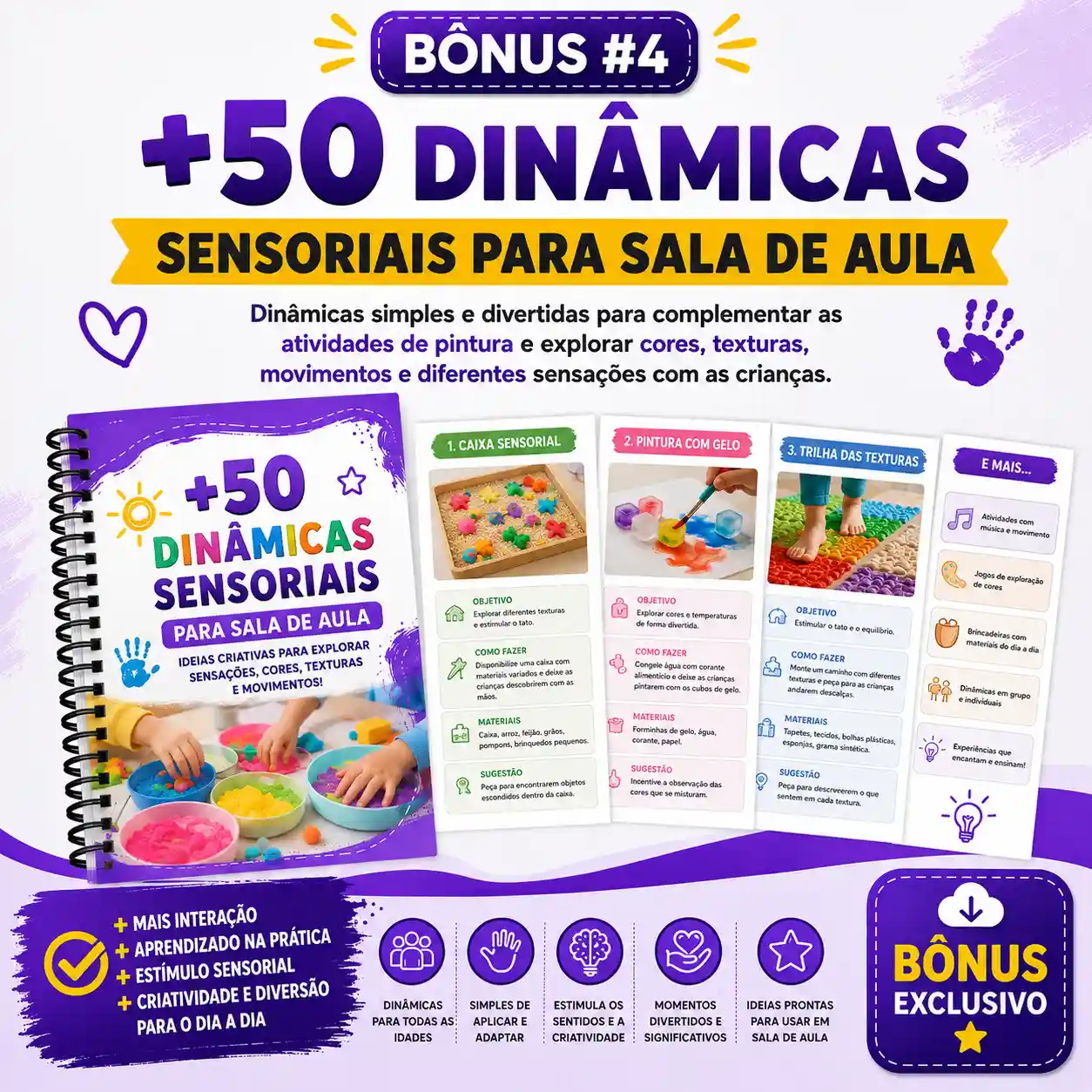 +50 Dinâmicas Sensoriais para Sala de Aula